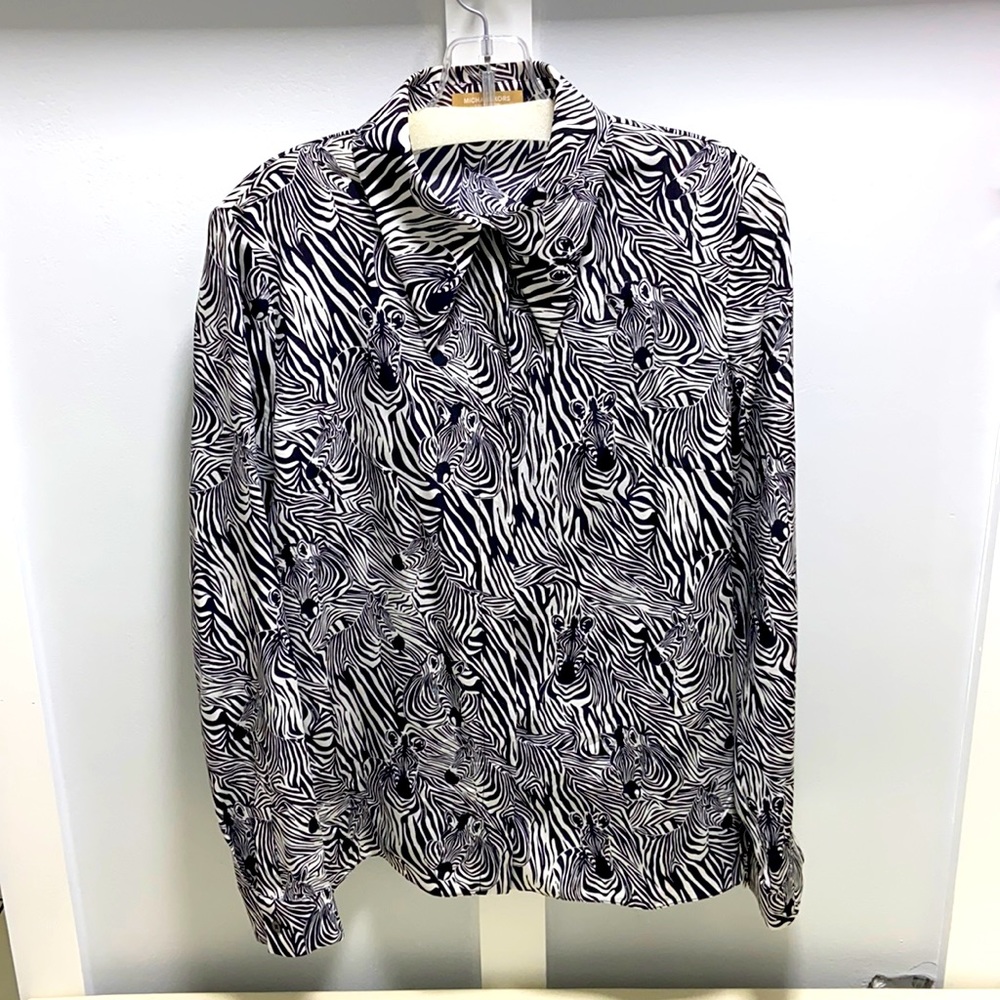 Michael Kors Collection Zebra Print Blouse